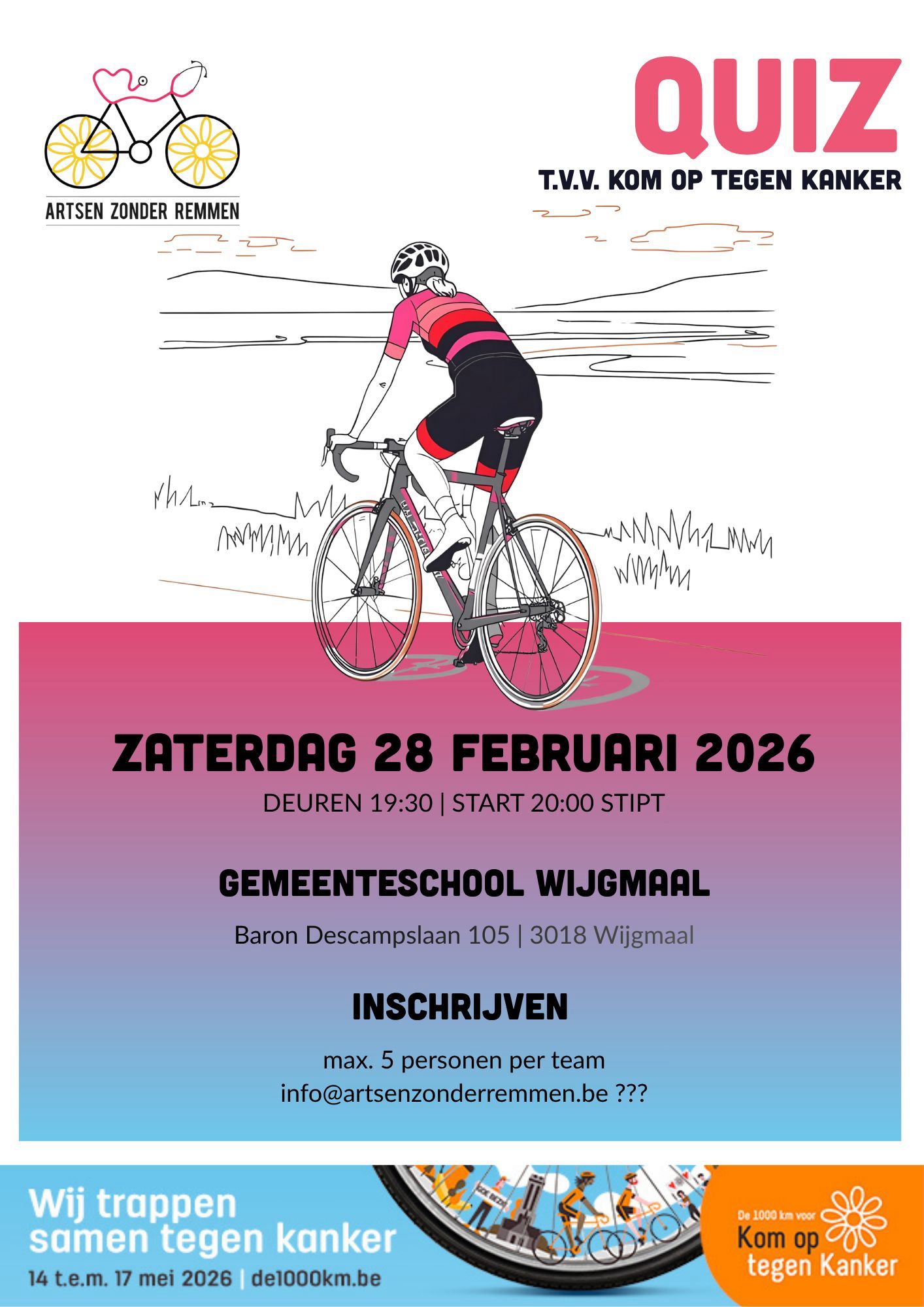 image from AFGELOPEN - Quiz tvv Kom op tegen Kanker